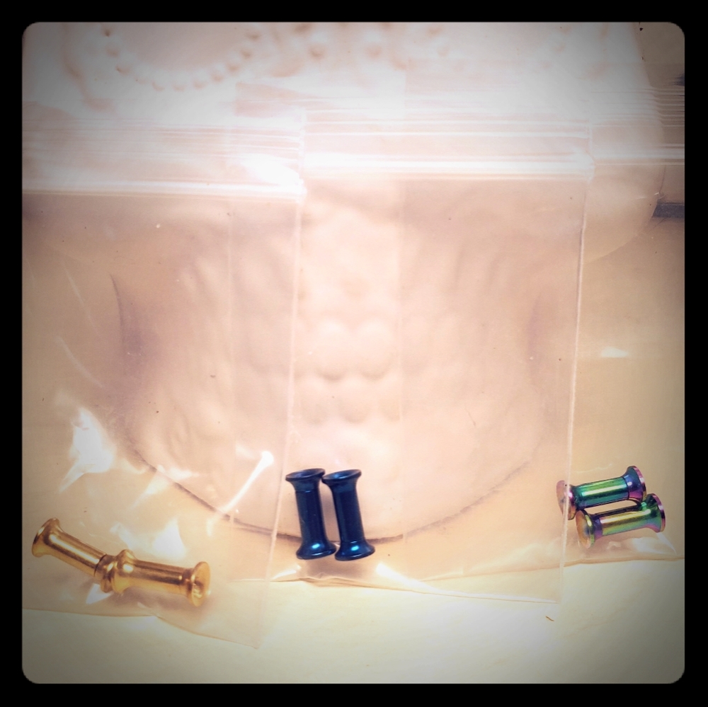 Stainless Steel Double Flare Plugs 3mm/8g